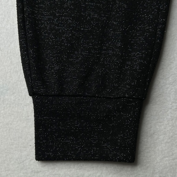 INC International Concepts Women's Black Sequined Glitter Jogger Pants Running - Picture 4 of 12